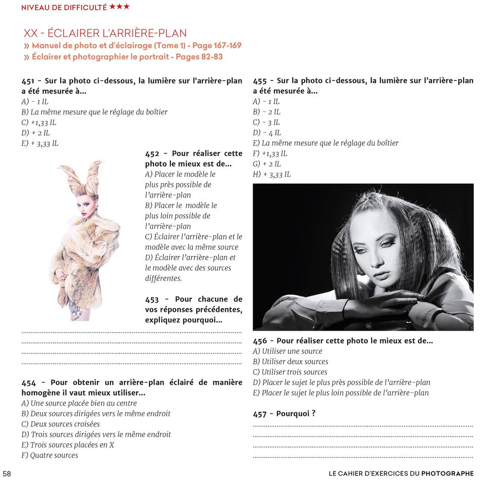 Le cahier d'exercices du photographe