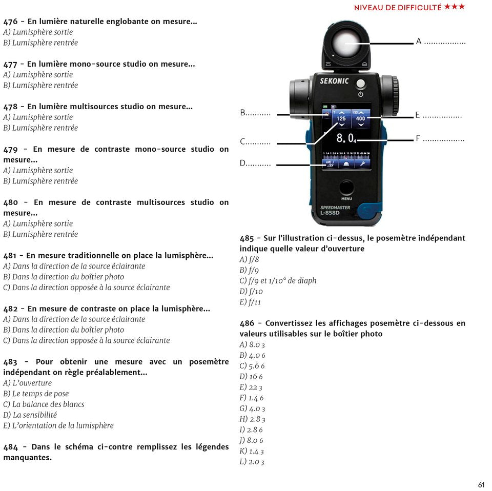 Le cahier d'exercices du photographe